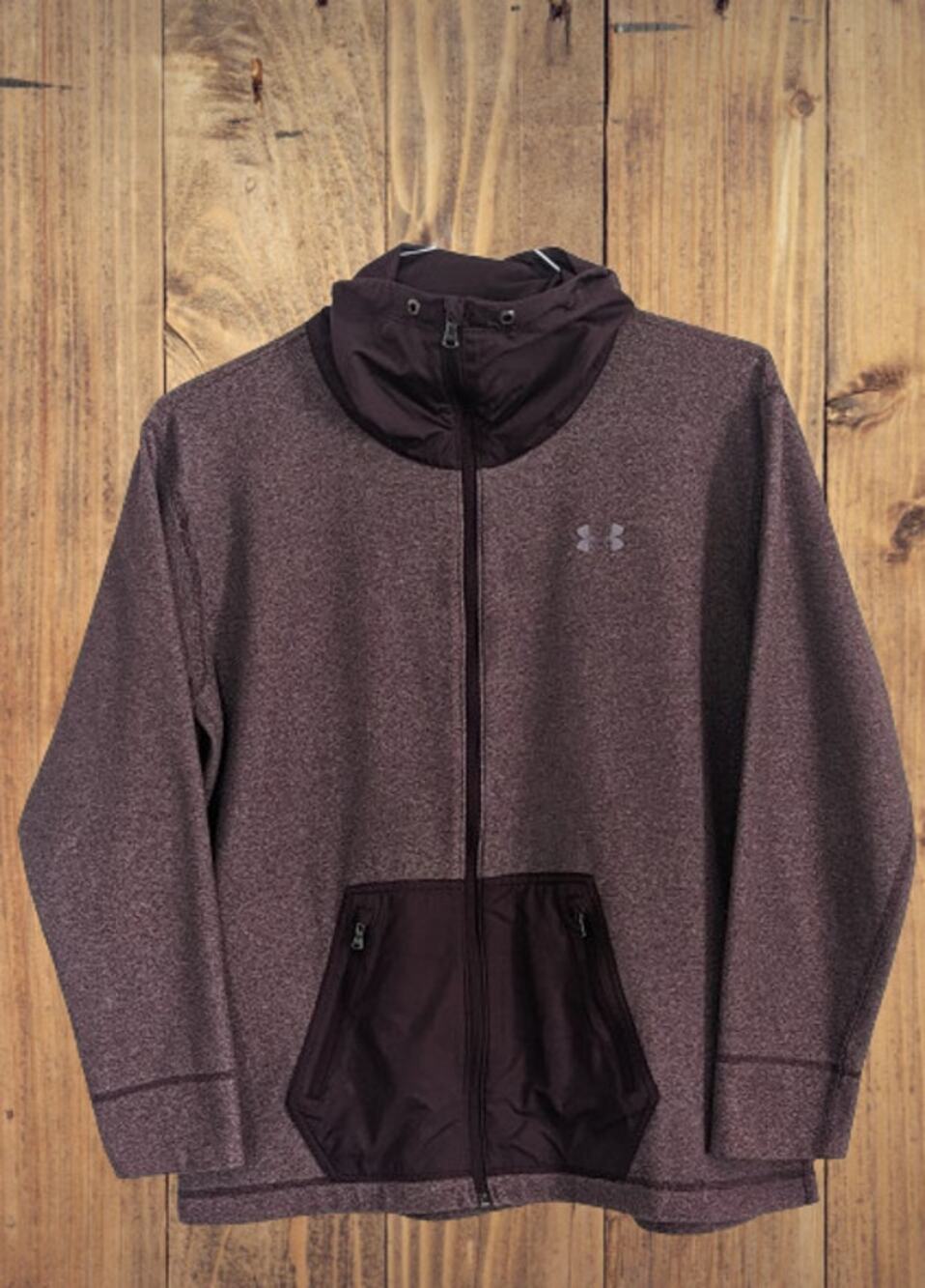 Womens UNDER ARMOUR Full Zip Loose Fit Lightweight ColdGear Jacket Coat MEDIUM